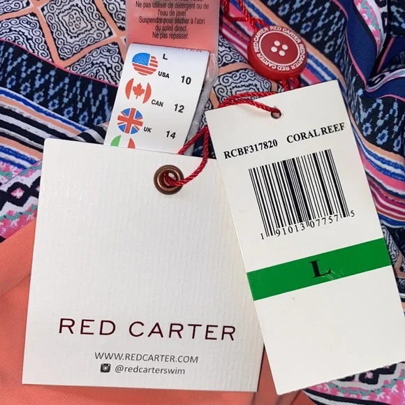 Red Carter Boho Festival One Piece L - Picture 10 of 11